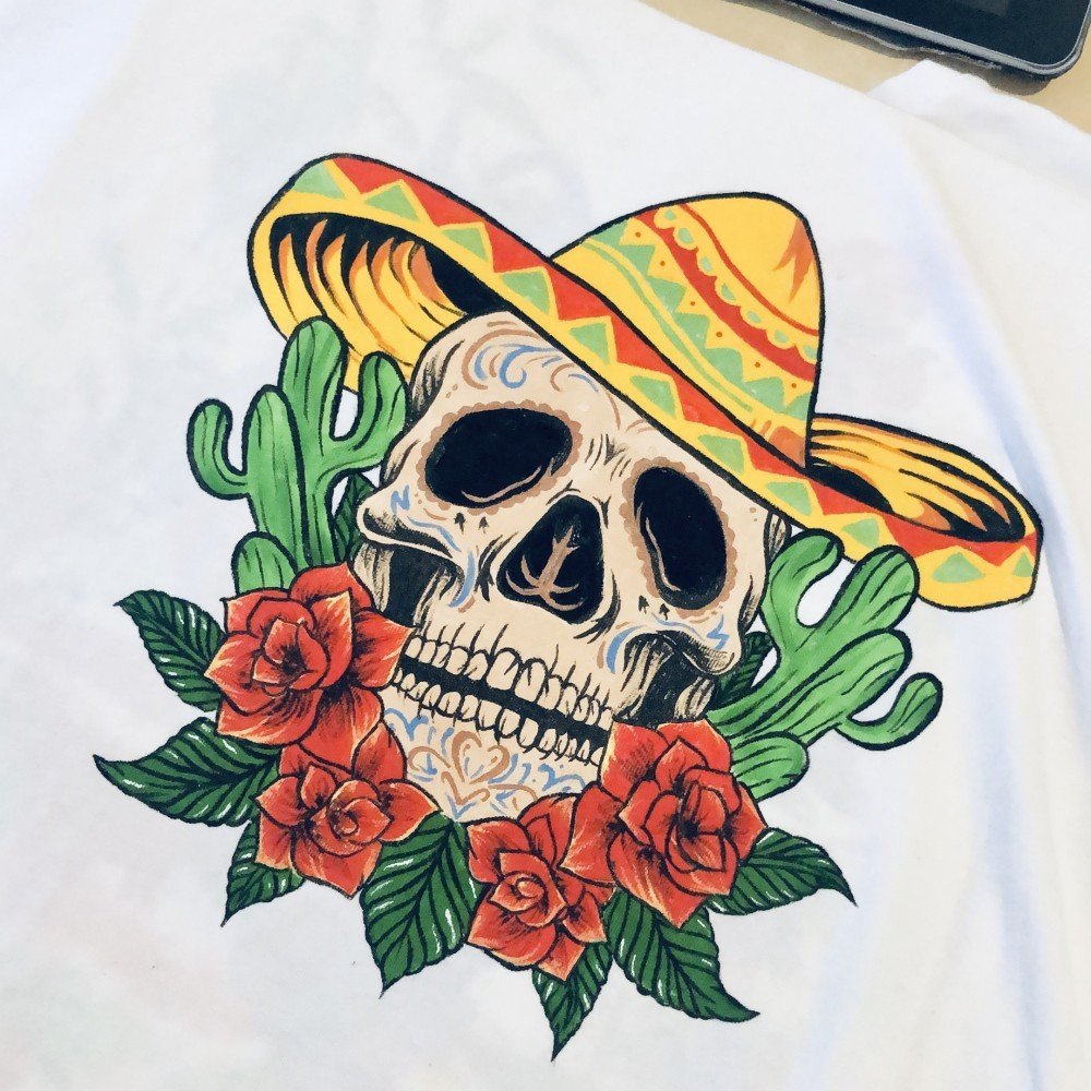 T-shirt Caveira Mexicana T-shirt Caveira Mexicana