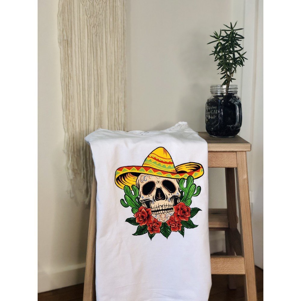 T-shirt Caveira Mexicana