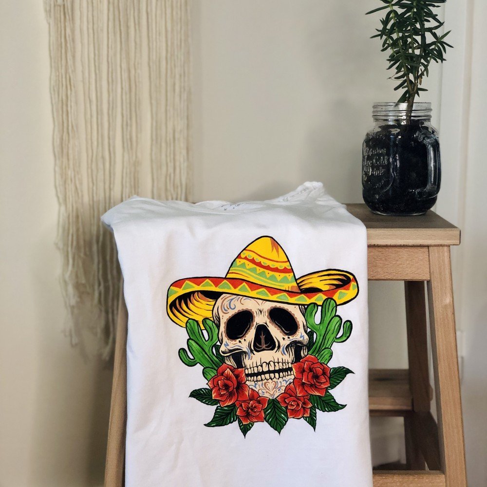T-shirt Caveira Mexicana