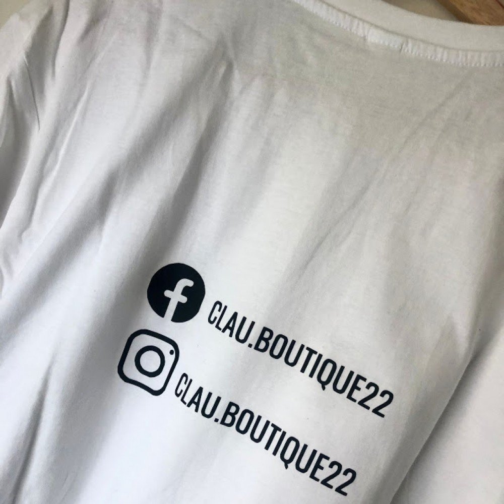 T-shirts Personalizada Frente e Costas