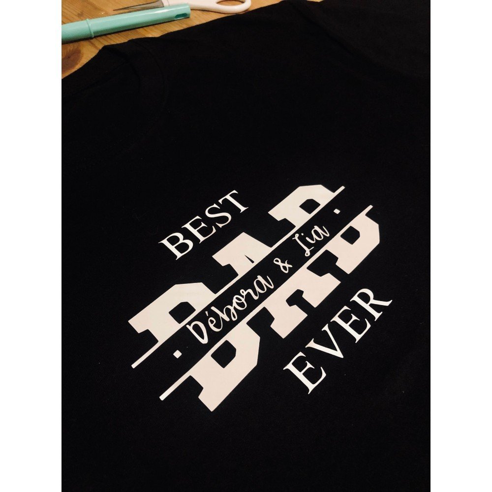  T-shirt Dia do Pai com nome dos filhos 