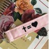 Porta Chave Personalizado com cruz em rosa 