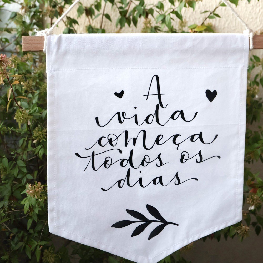 A Bandeirola “A VIDA COMEÇA TODOS OS DIAS
