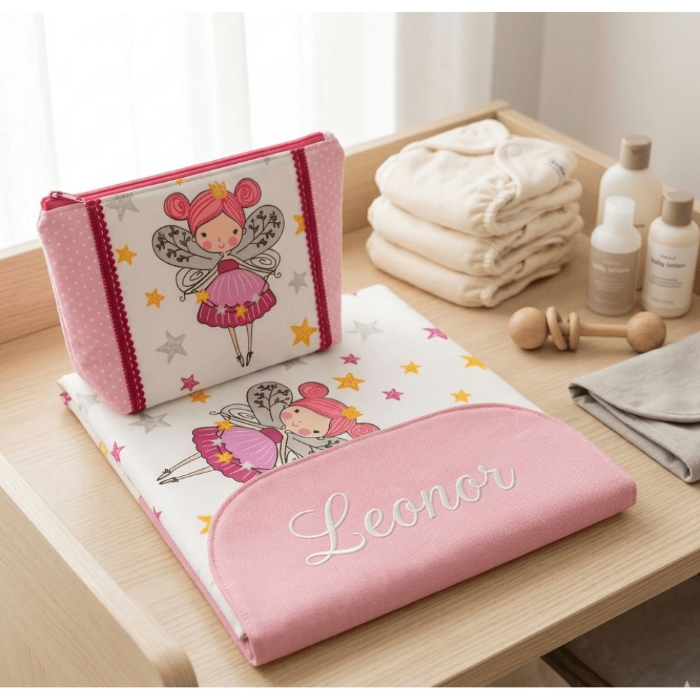 Bolsa 3 em 1 e  Necessaire Fadas