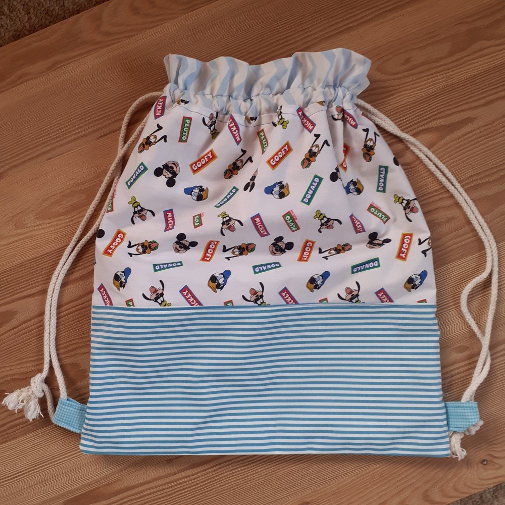 Mochila Saco Personalizada Mickey e Pluto