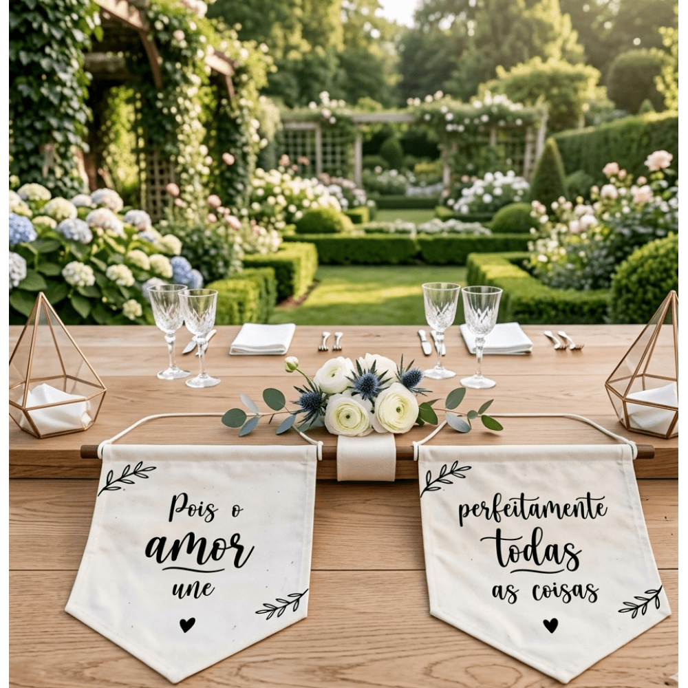  Bandeirola personalizada casamento 