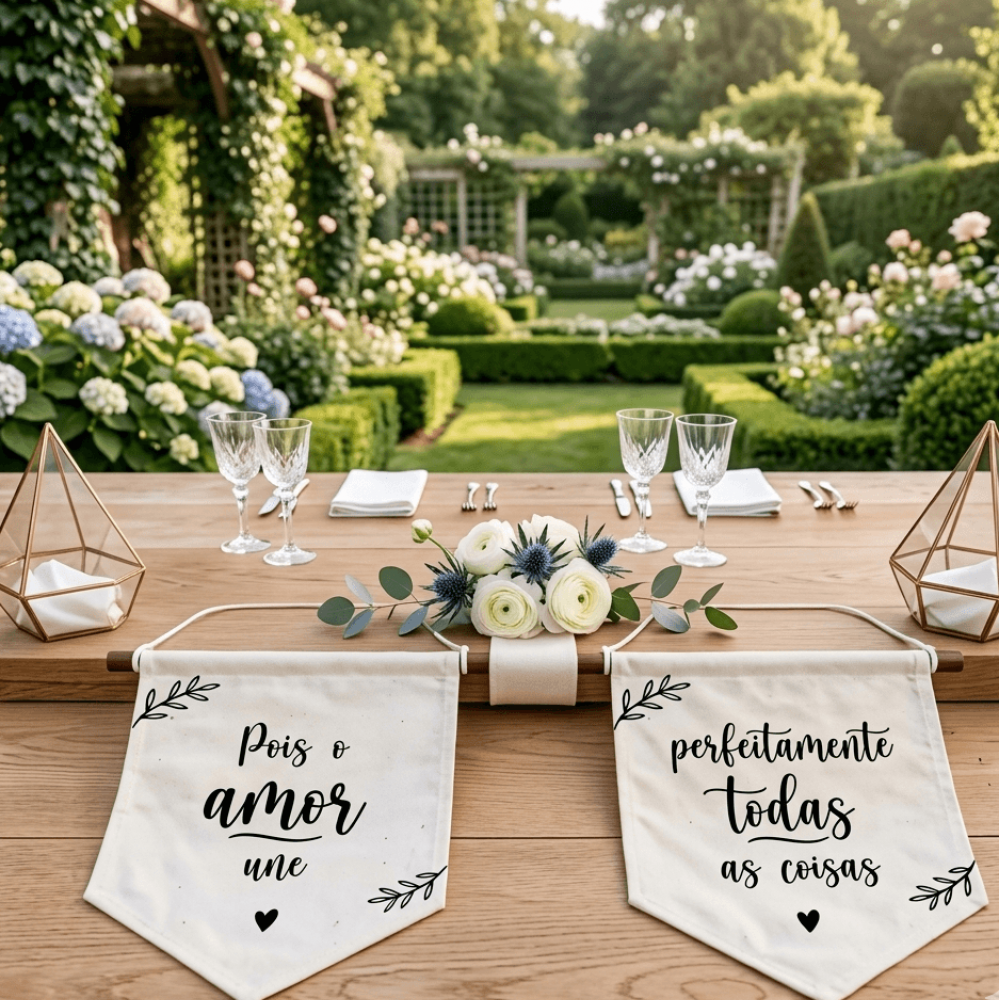  Bandeirola personalizada casamento 