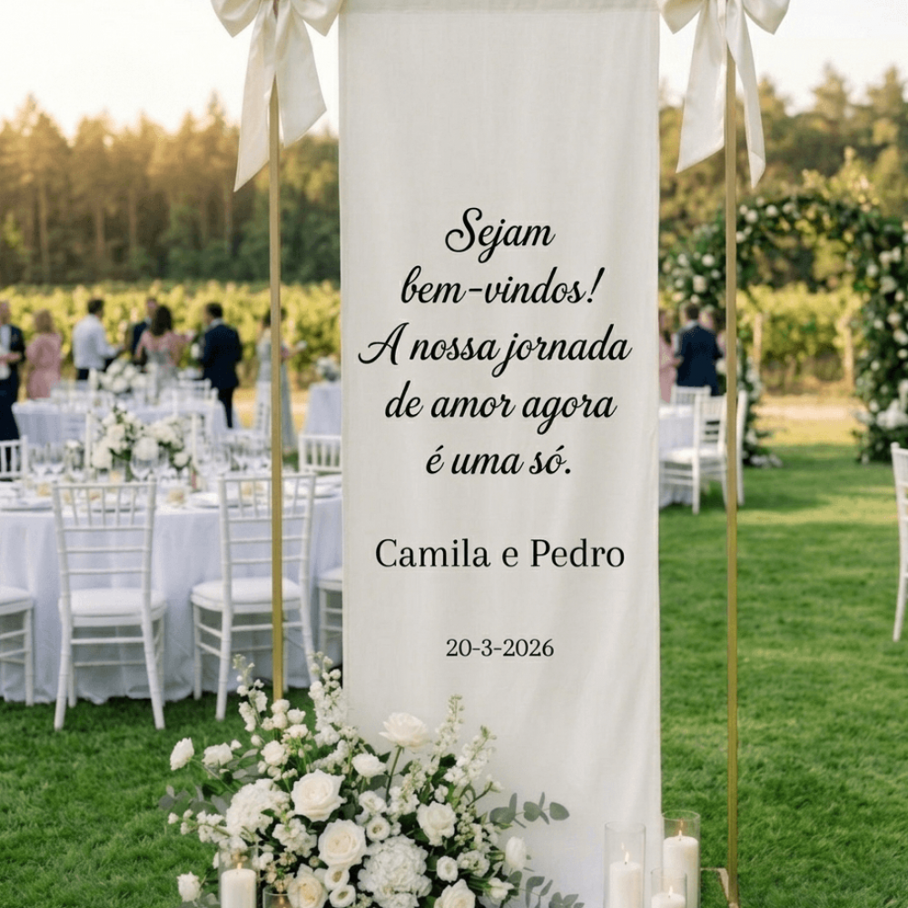 Faixa Personalizada Casamento