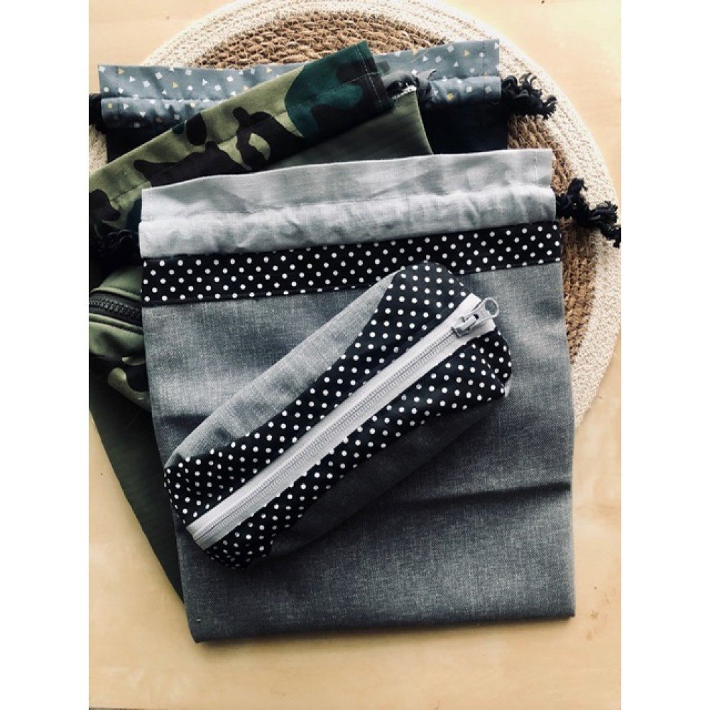 Necessaire Conjunto Homem Cinza