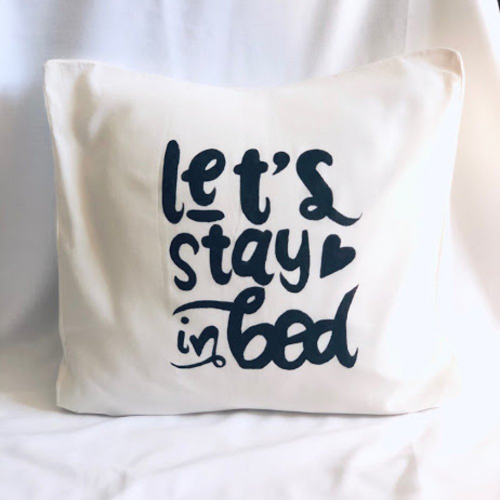 Fronha personalizada Stay in Bed