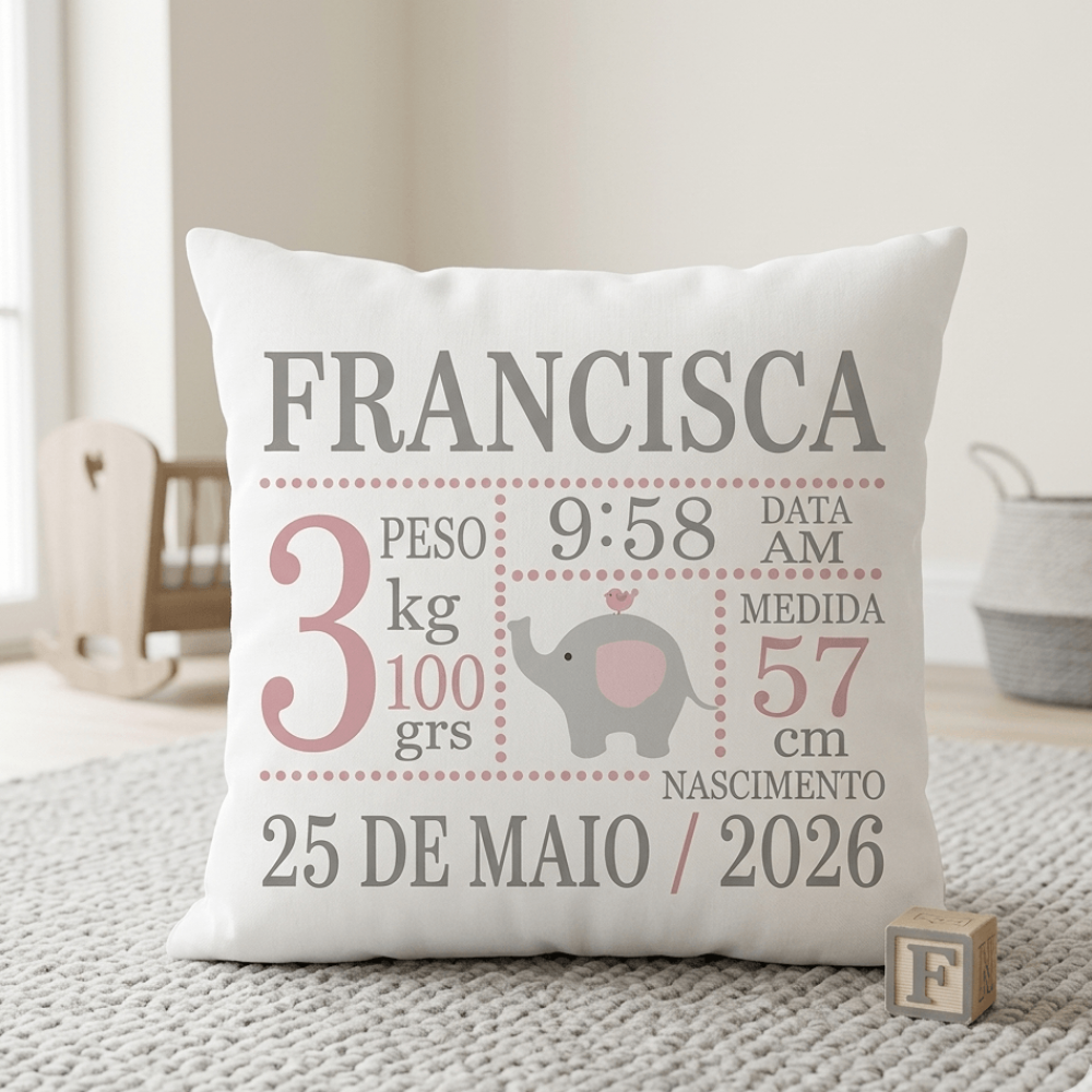 Fronha de Nascimento Bebe Fronha de Nascimento Bebe