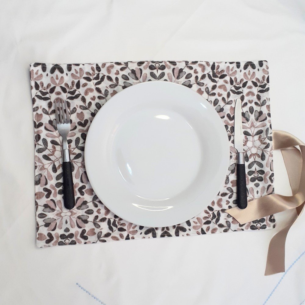 Individuais para mesa Flor Castanha Individuais para mesa Flor Castanha