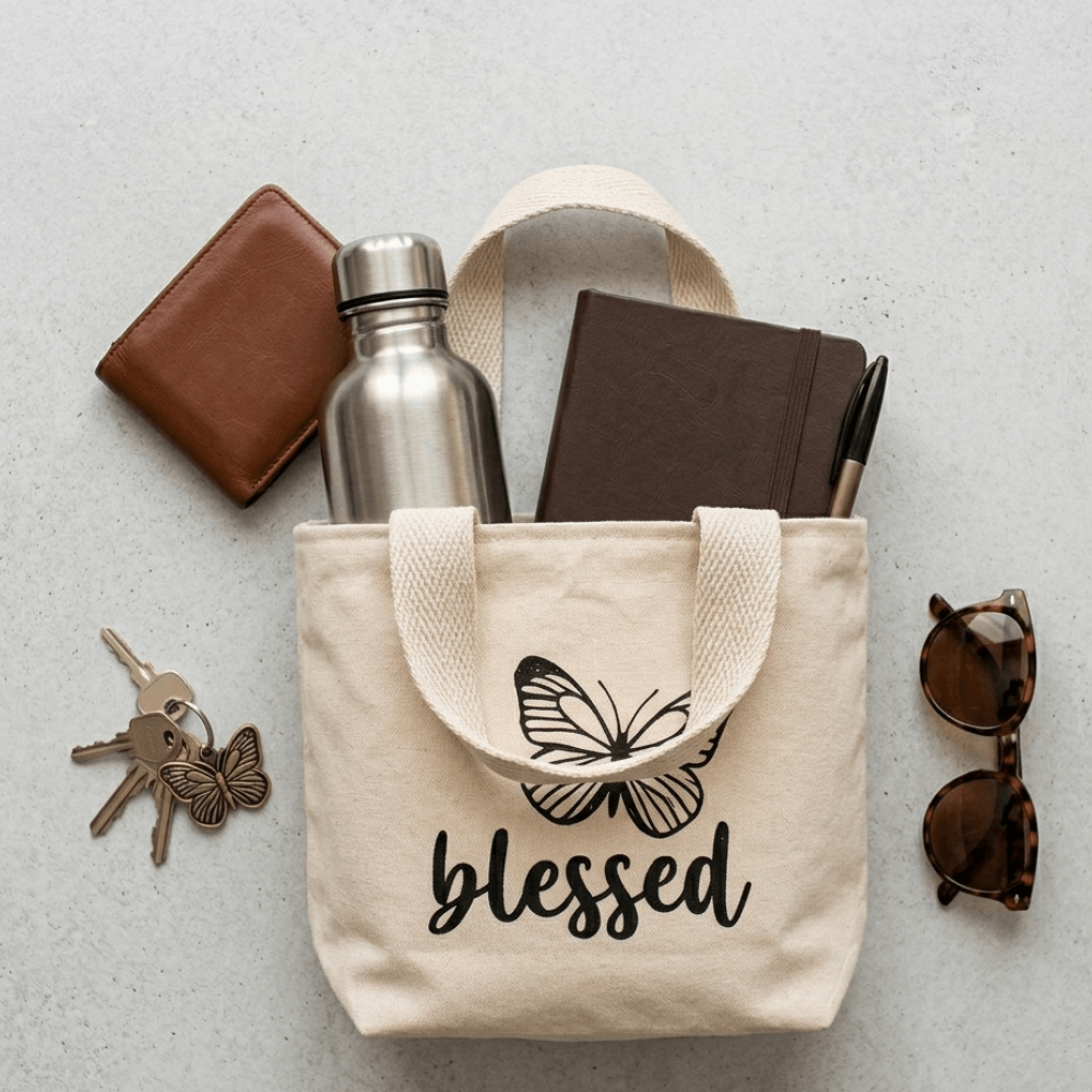 Mini Tote Bag "Blessed"