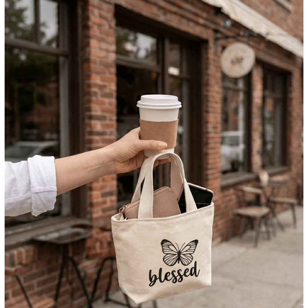 Mini Tote Bag "Blessed"