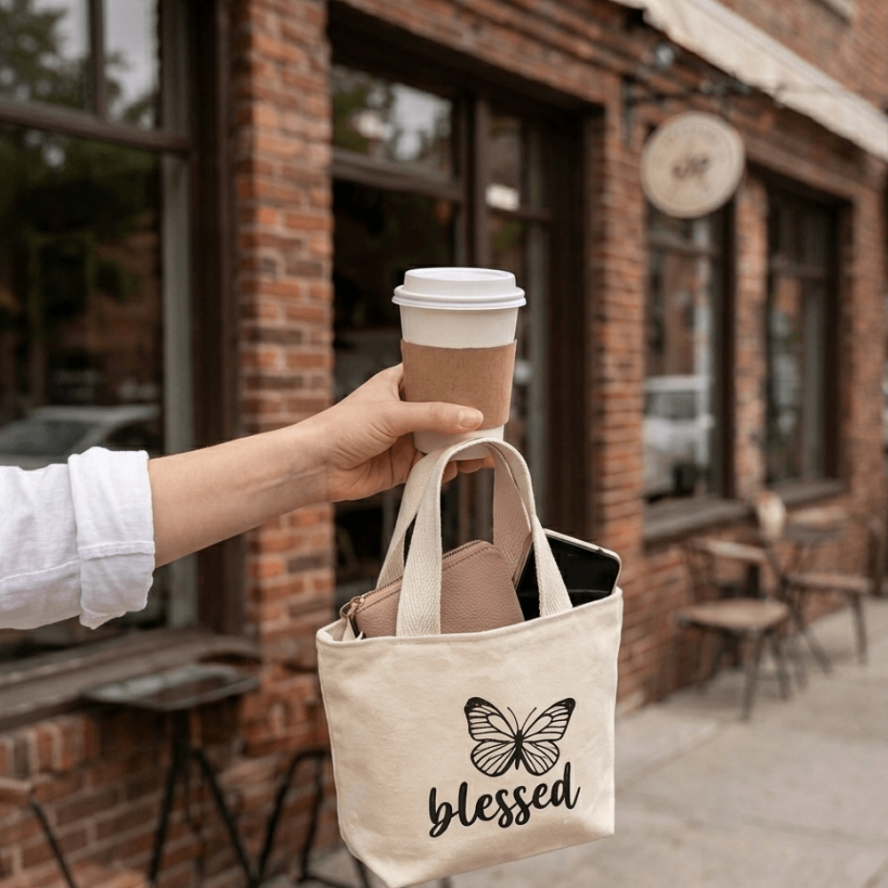 Mini Tote Bag "Blessed"