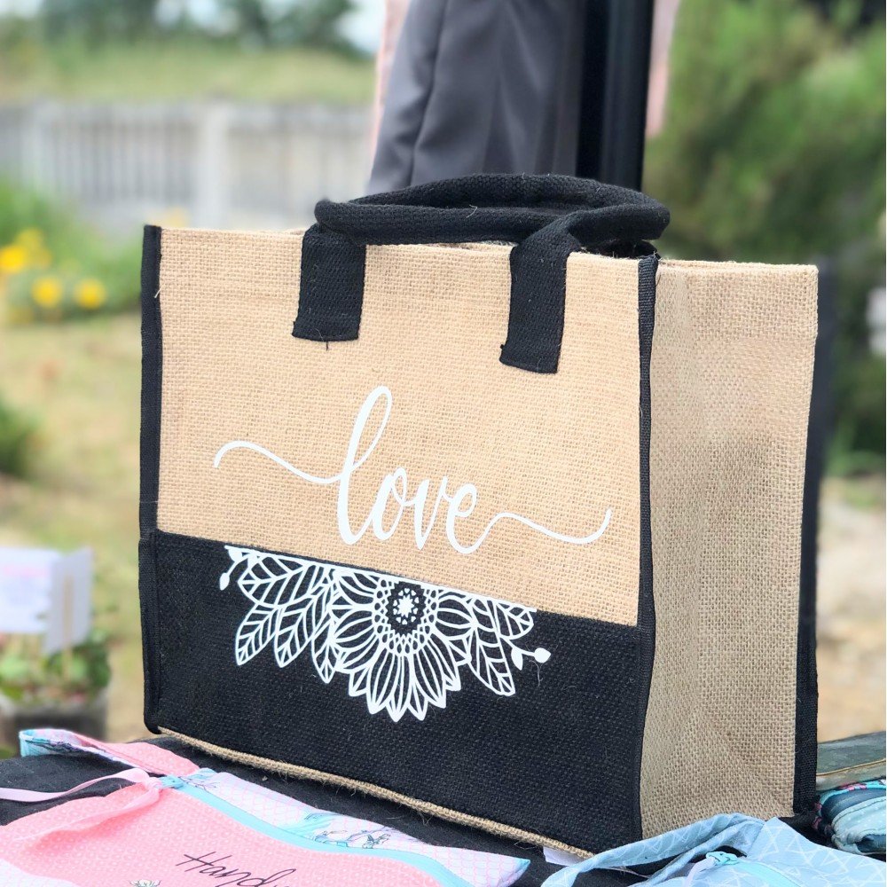 Mala / Tote Juta Love Preta