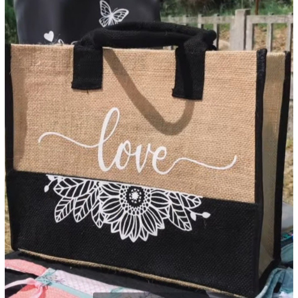 Mala / Tote Juta Love Preta