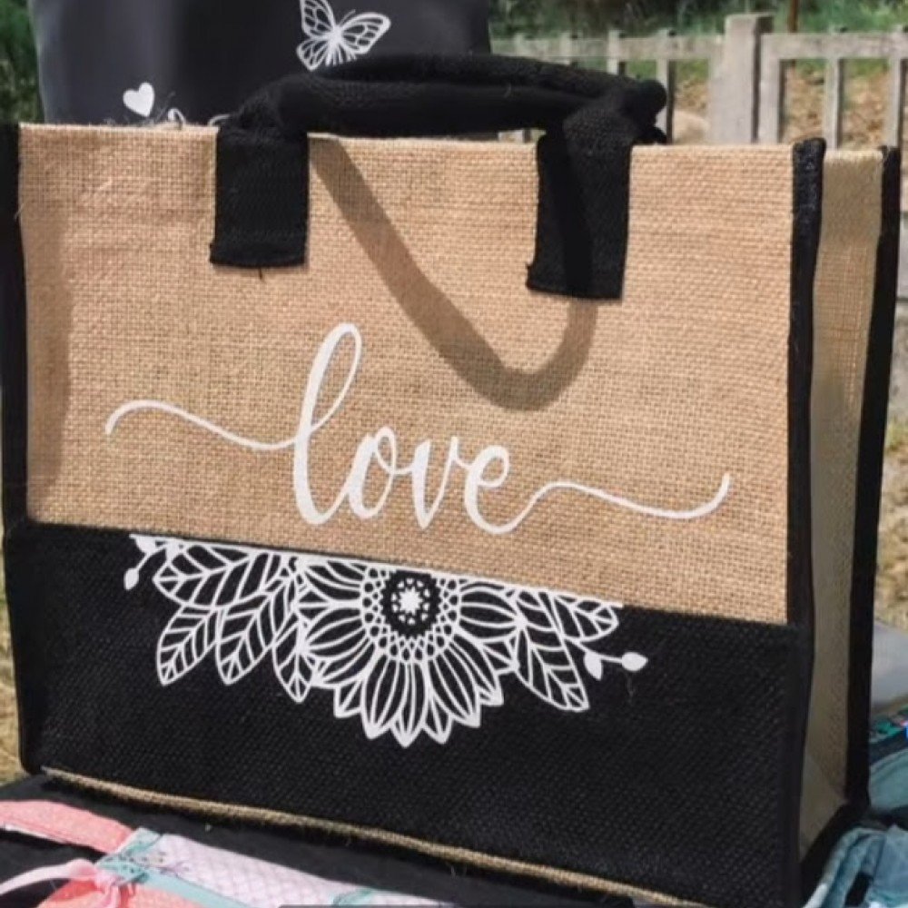 Mala / Tote Juta Love Preta