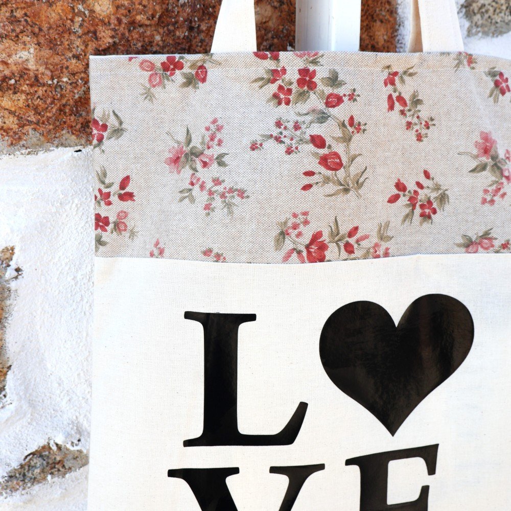 Tote Bag Love Bege 