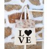 Tote Bag Love Bege Tote Bag Love Bege