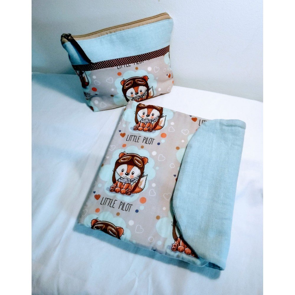 Kit Higiene e estojo para bebe Raposa 