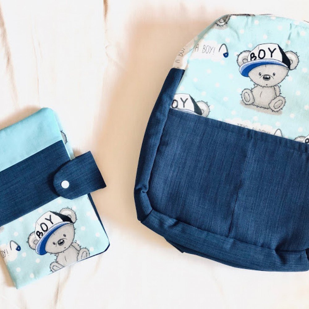 Porta Documentos Azul