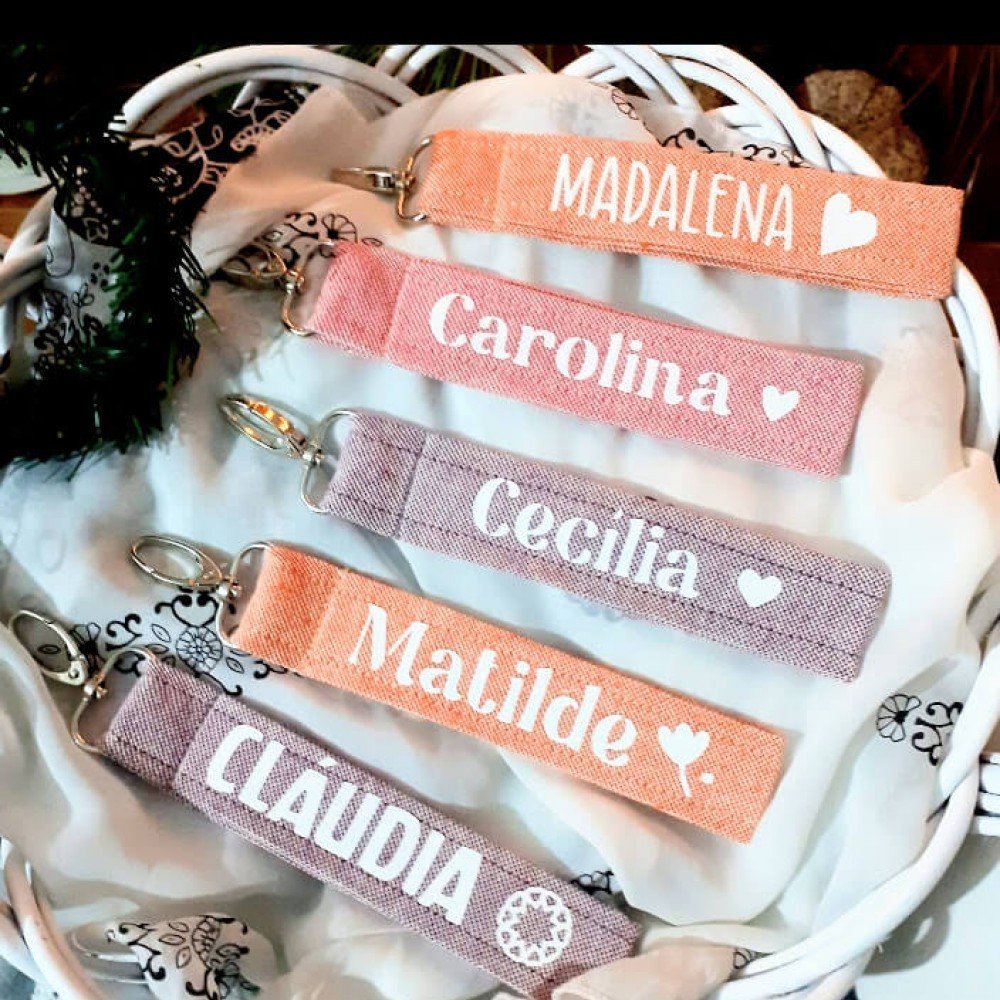 Porta Chaves Nome Coloridos