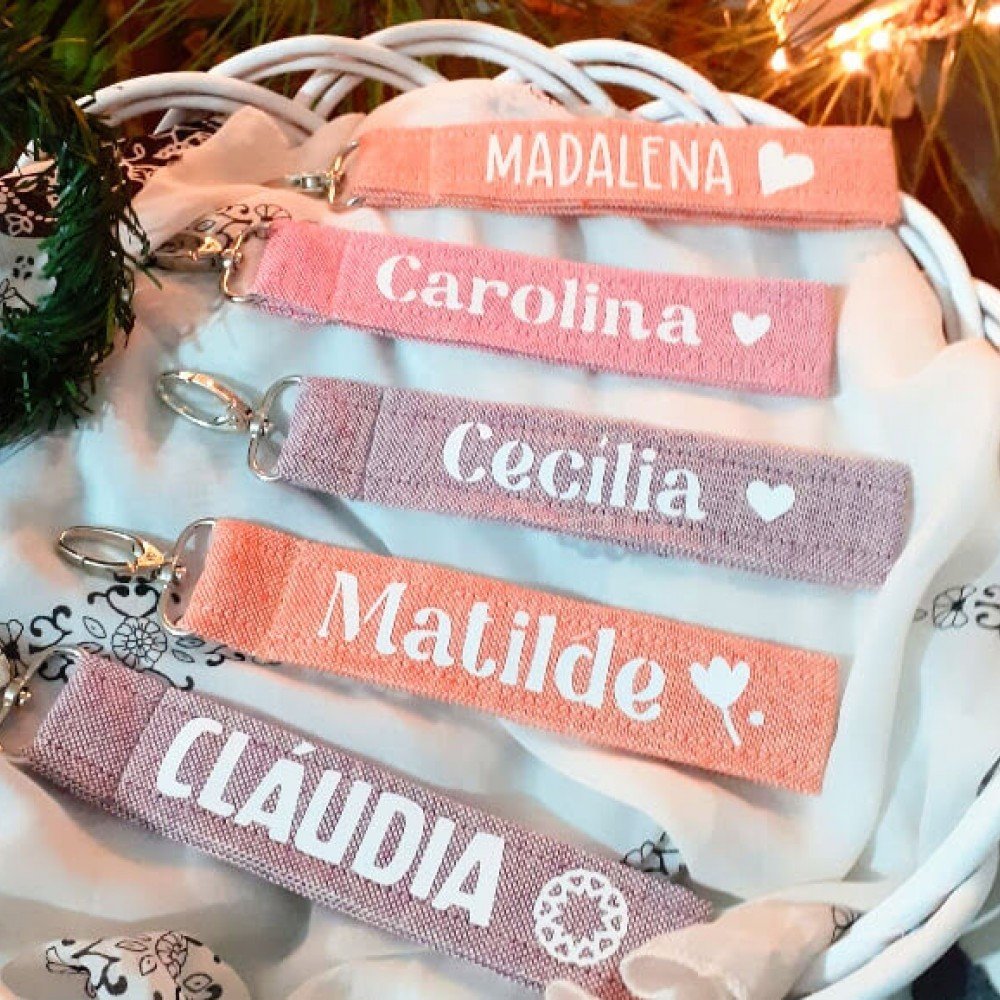 Porta Chaves Nome Coloridos