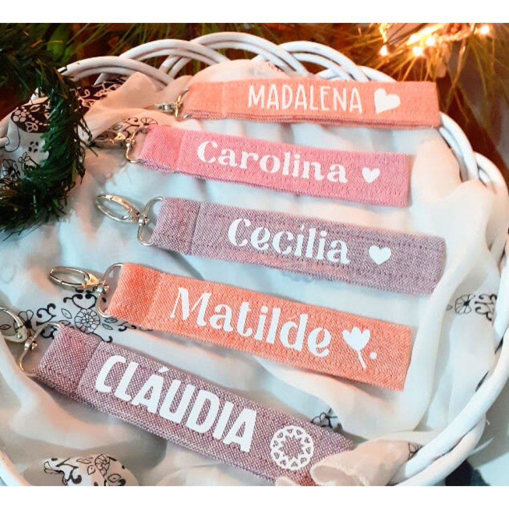 Porta Chaves Nome Coloridos