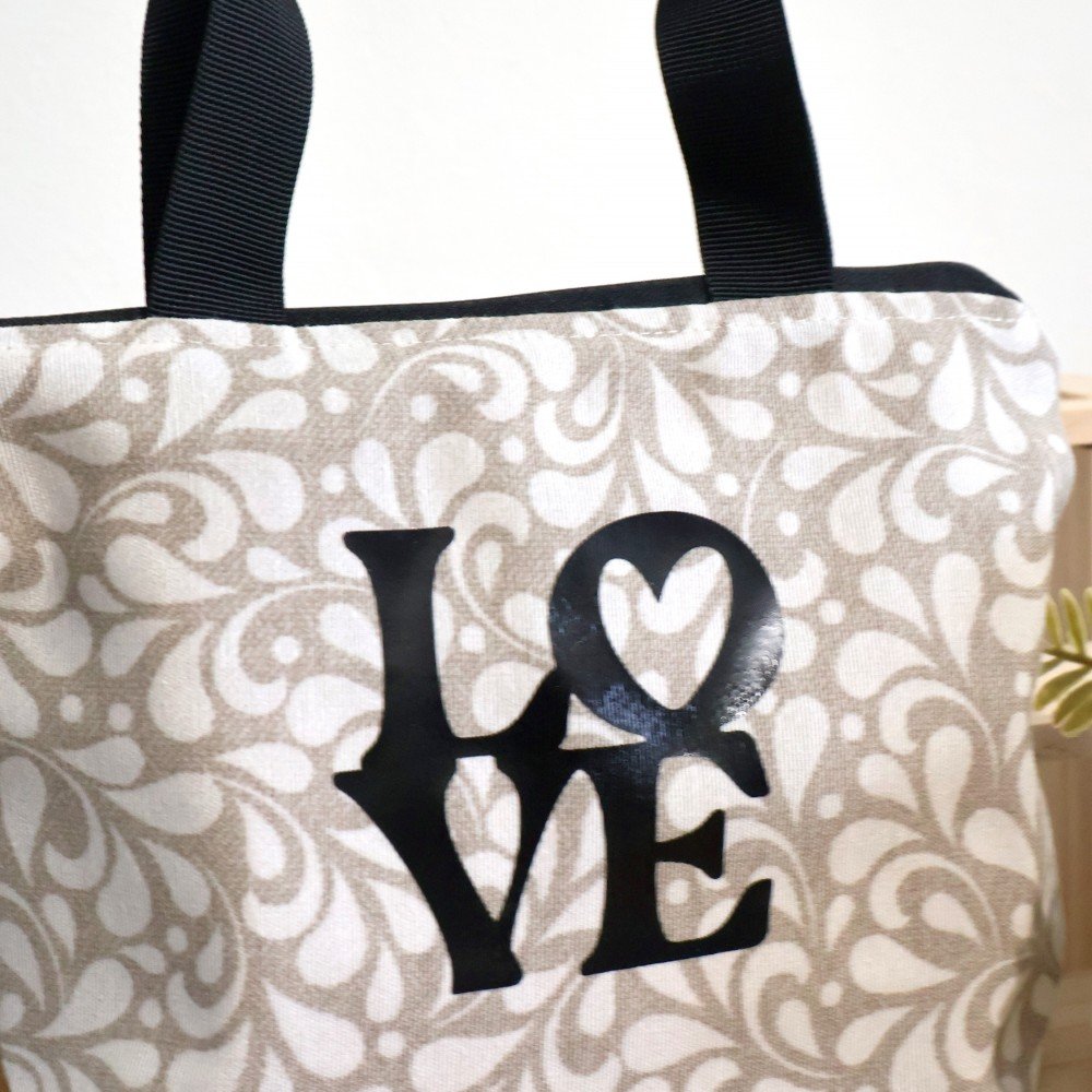  Saco Tote Pequeno Love 