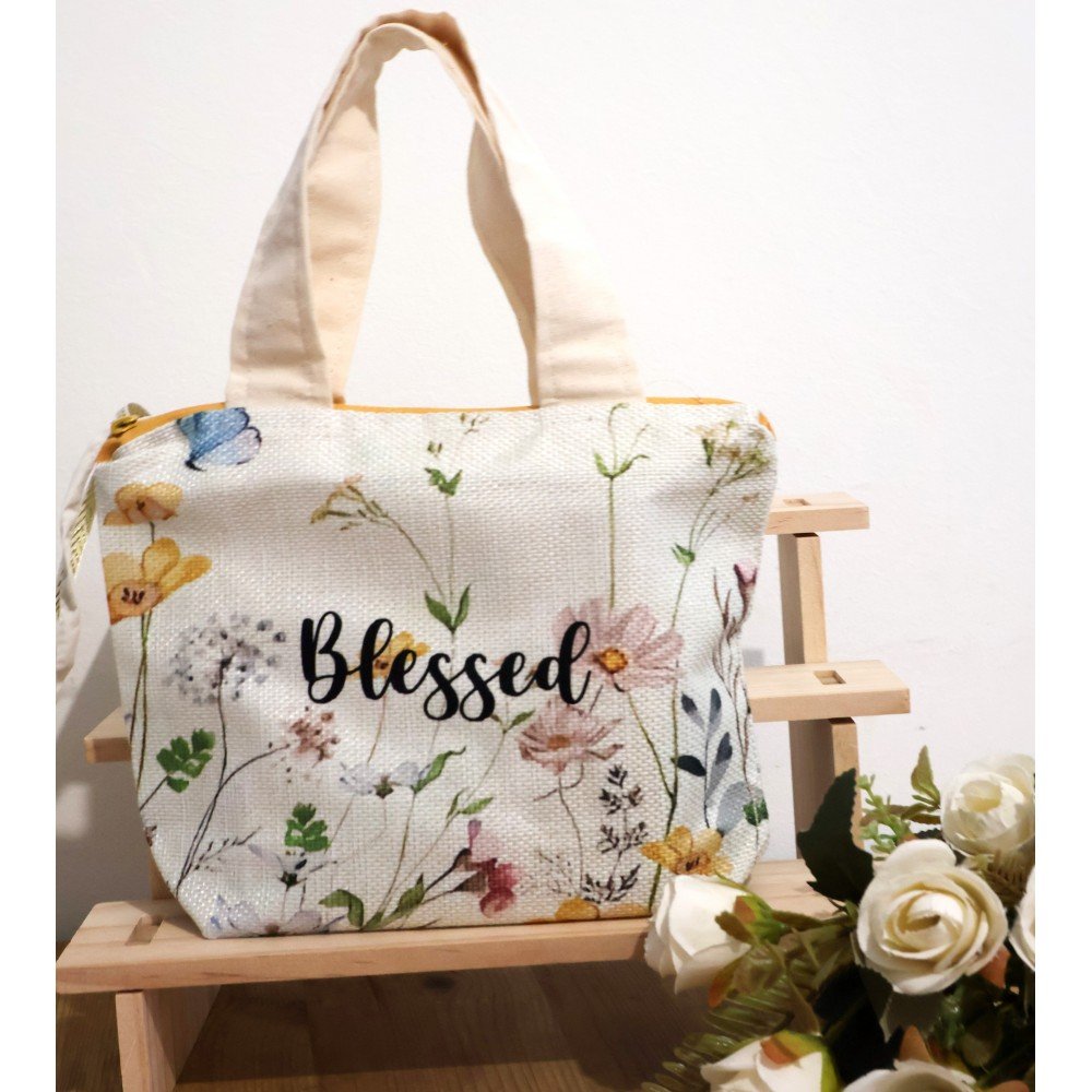 Saco Tote Bag Flores Naturais
