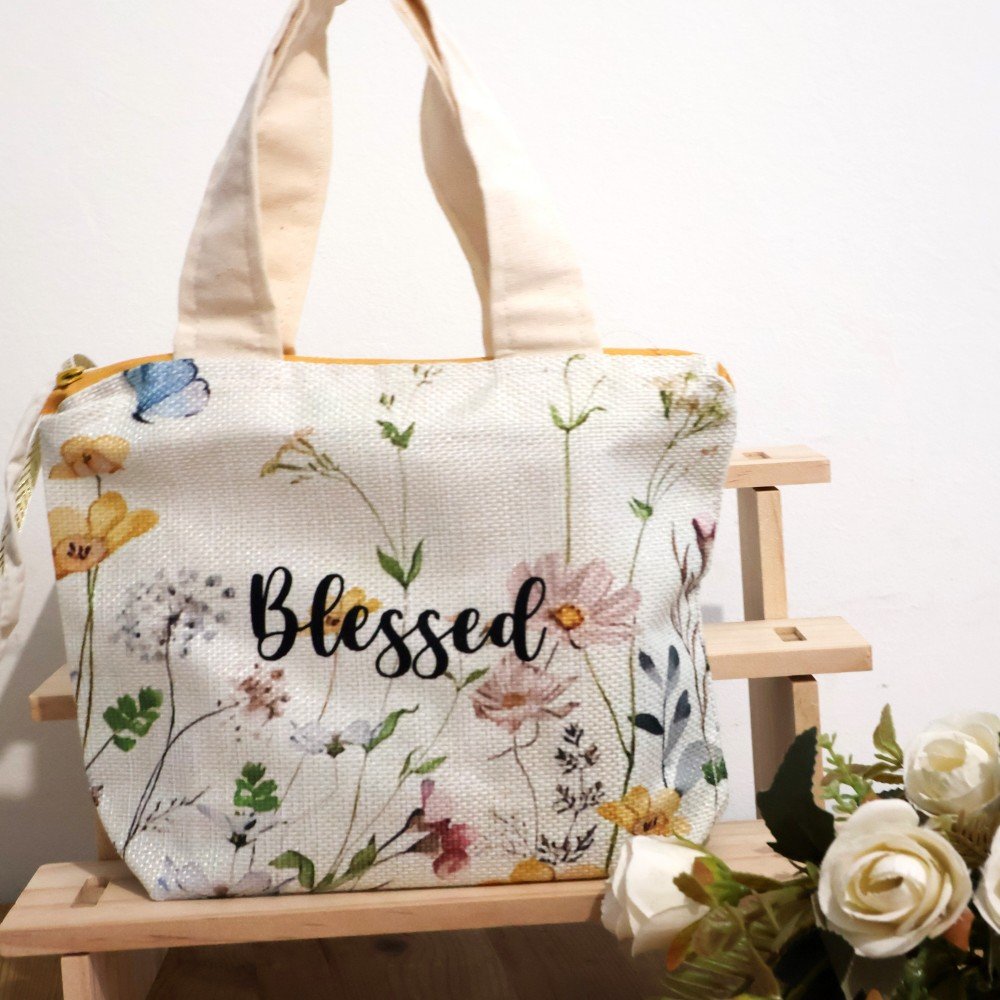 Saco Tote Bag Flores Naturais