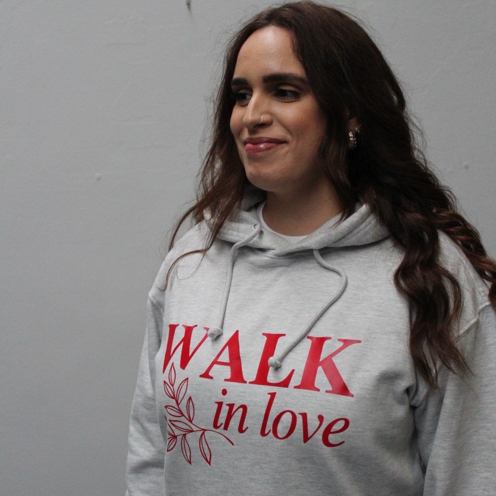 Sweart HOODIE WALK IN LOVE MESCLA