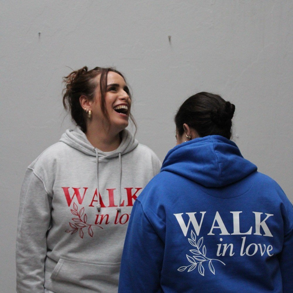 Sweart HOODIE WALK IN LOVE MESCLA
