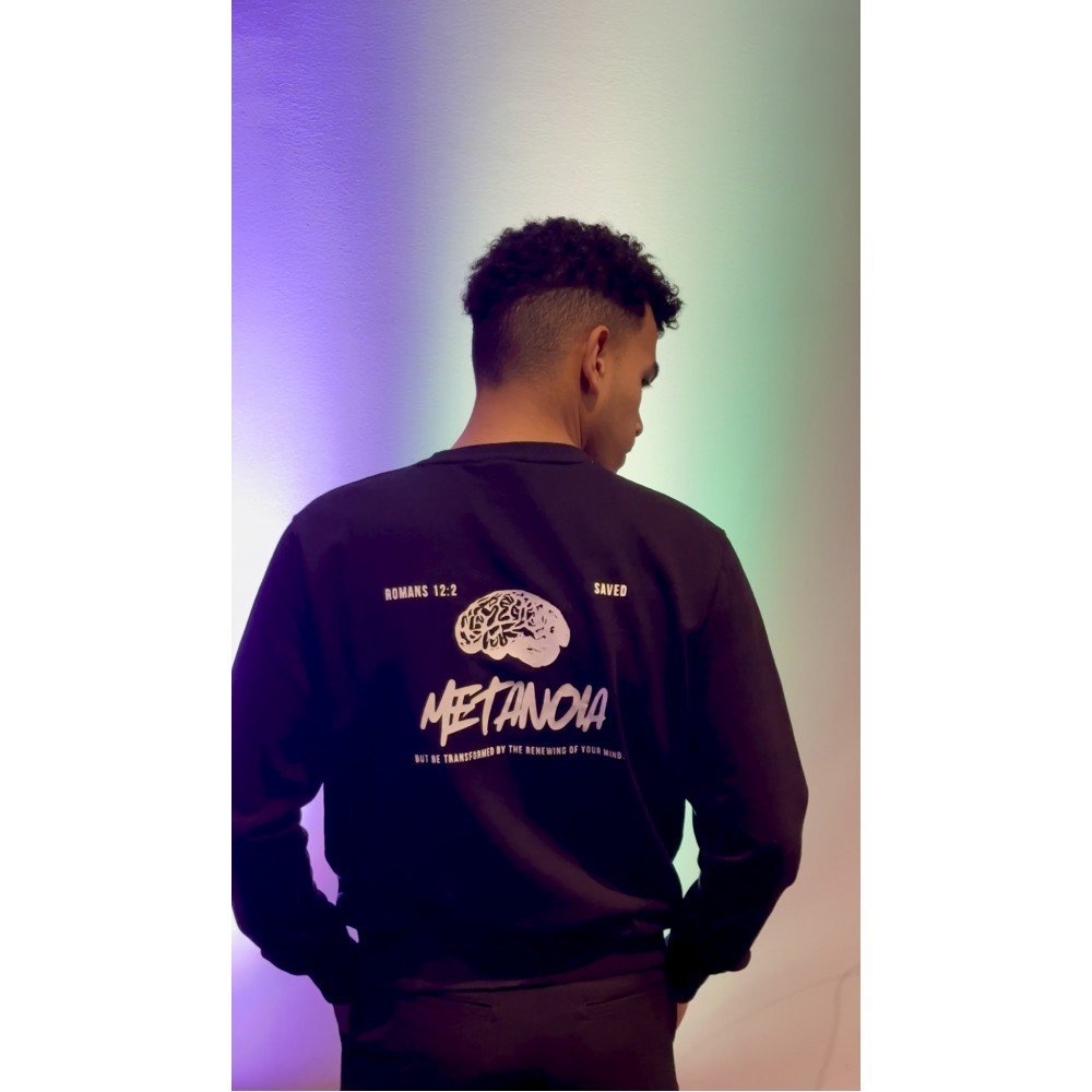 SWEATSHIRT PRETA METANOIA